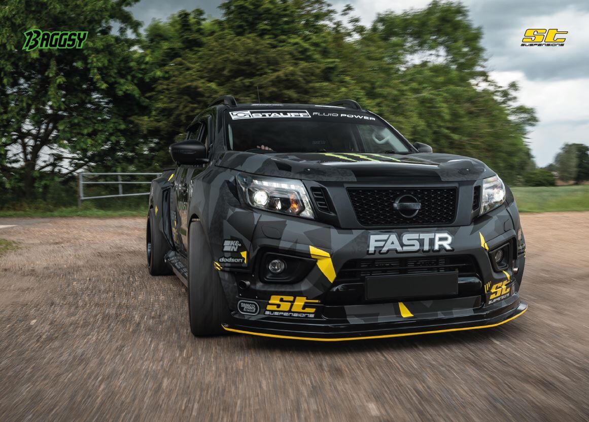 Steve "Baggsy" Biagioni shows his Nissan pick-up Drifter with 1000 hp GTR power